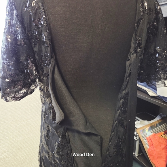 Wear your love 10 Elegant Black sequin  Evening Gown - Picture 5 of 9